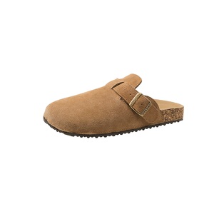 星期六韩系真皮勃肯鞋女士单鞋2024秋季新款软底舒适百搭厚底博肯