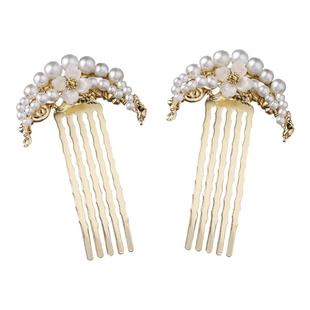 发梳插梳古风百搭小u钗发簪头饰发饰汉服宋制配饰唐风敦煌头饰品