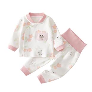 婴儿秋衣套装分体内衣两件套秋冬小月龄宝宝冬季衣服女宝纯棉贴身