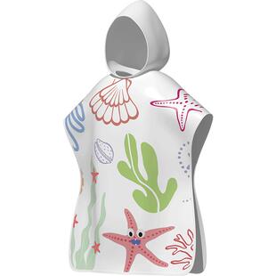 儿童游泳浴袍2026新款速干吸水浴巾沙滩巾斗篷男女童温泉防寒浴衣