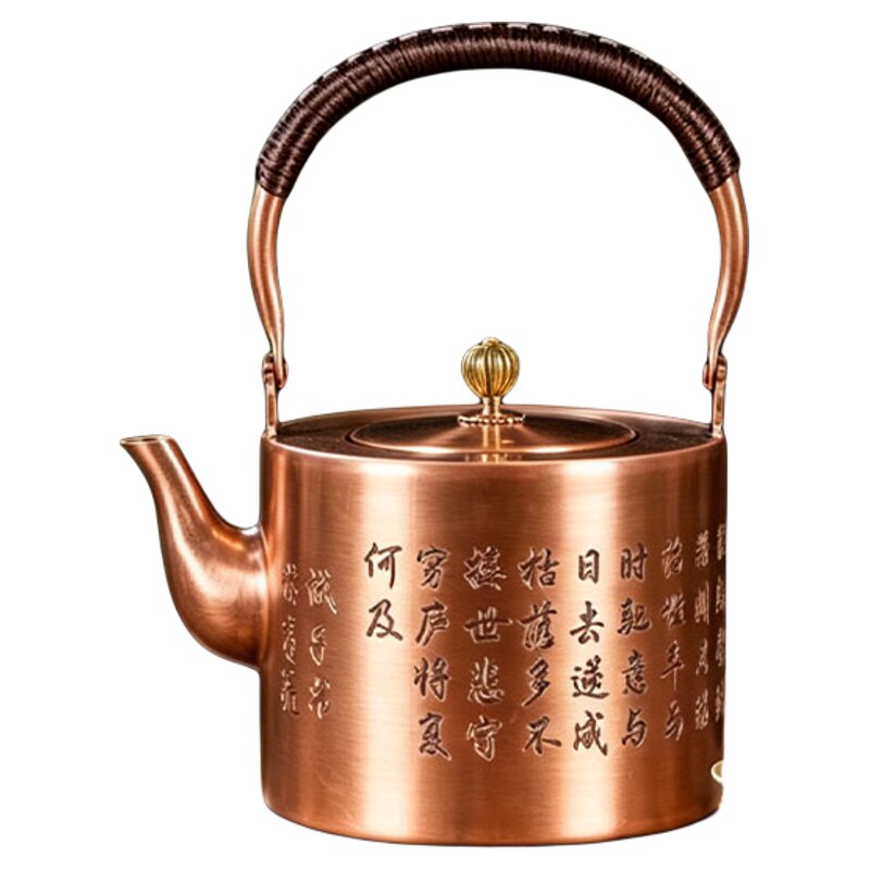 诫子书纯紫铜大容量煮茶壶