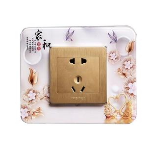 亚克力开关套墙壁保护套家用卧室客厅厨房开关插座装饰套简约现代