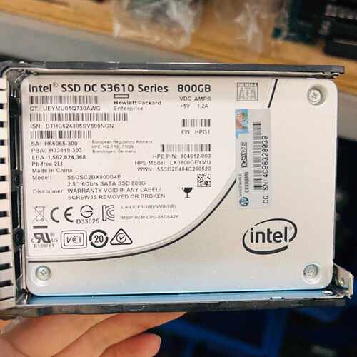 英特尔DC S3610 800G企业级固态硬盘 2.5寸SA议价