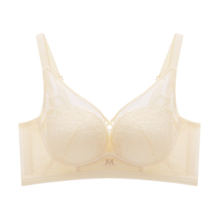 【浪漫旖旎】贵夫人小胸聚拢蚕丝内衣无钢圈收副乳调整型文胸1236