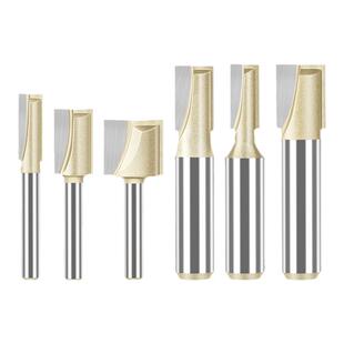 名刃专业级清底刀1/4柄1/2柄电木开槽刀具修边机刀头雕刻木工铣刀