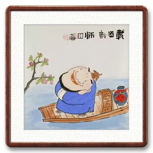 中医制药酿酒国画三尺斗方纯手绘字画人物画传统文化禅意画Z6GG