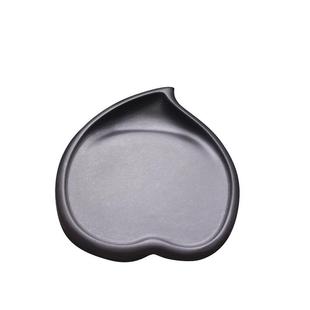 歙砚小楷磨墨砚台石把玩掌中宝黑龙尾精品初学实用研磨倒墨汁镇纸