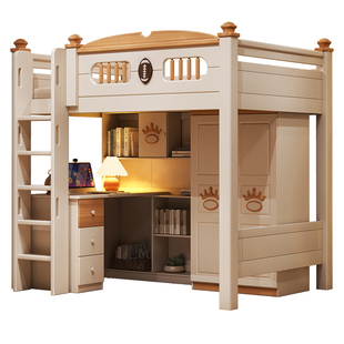 全实木上下铺双层床高低床小户型大人子母床儿童双层床两层上下床