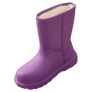 防水加绒雪地靴女款2025冬季保暖EVA雨鞋加厚洗衣洗车厨房工作鞋