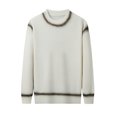 源头男士套头羊毛衫秋冬新款时尚简约打底衫休闲轻奢针织毛衣男