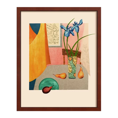 《浅粉闲趣》法式中古风静物挂画