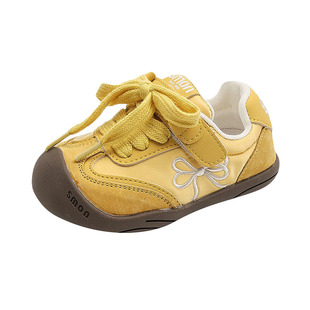 书萌女小童运动鞋2025春秋新款女宝德训鞋幼儿园软底防踢休闲板鞋