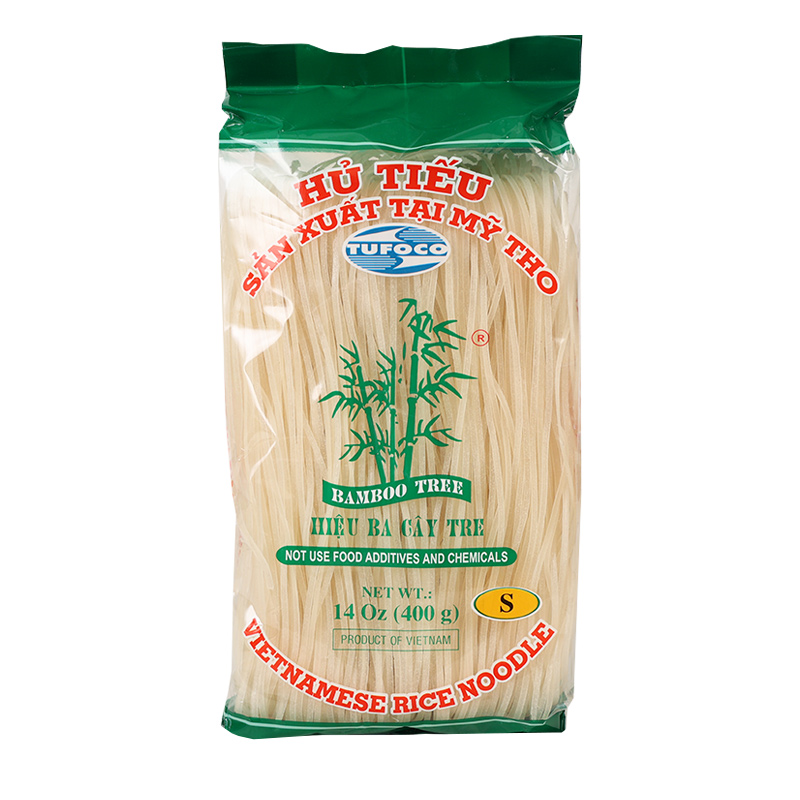 越南进口越竹林干米粉河粉400g袋装檬粉速食泰式牛肉米线宽粉扁粉