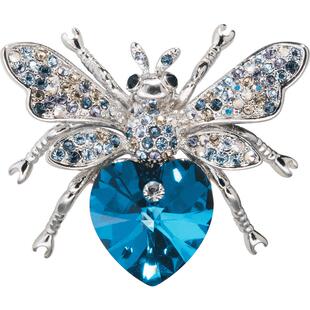 法国Eternelle民族风胸针 奥地利水晶胸花服装配饰胸章生日礼物