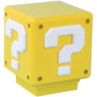 马里奥夜灯问号超级玛丽发声卡通小夜灯方块砖床头装饰桌面氛围灯