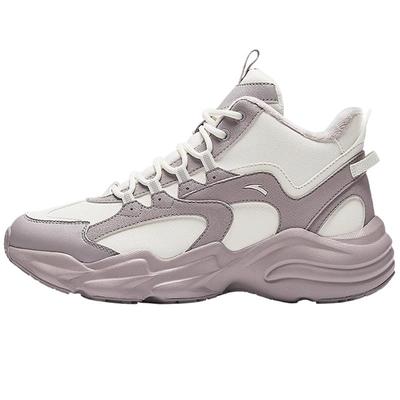 安踏加绒棉鞋女鞋加厚保暖雪地靴