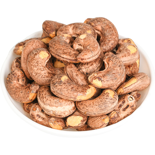 蜜赞紫皮腰果500g越南原味盐焗坚果零食批发炭烧腰果仁带罐装干果