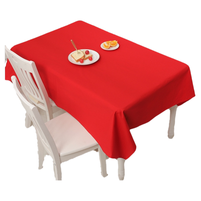 红色桌布全棉公司会议室桌布