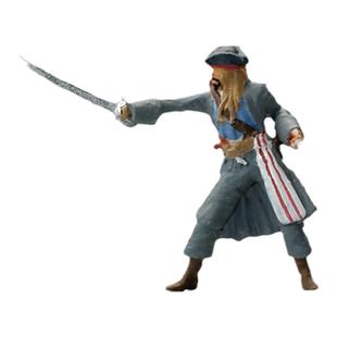 1:64加勒比海盗杰克船长小人模型微缩人偶微景观沙盘道具手办摆件