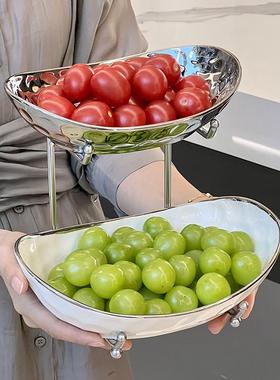 启派轻奢客厅高端大气上档次果盘摆件饰品搬新家乔迁新居礼品实用