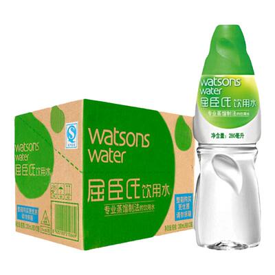 屈臣氏蒸馏水280ml*12瓶