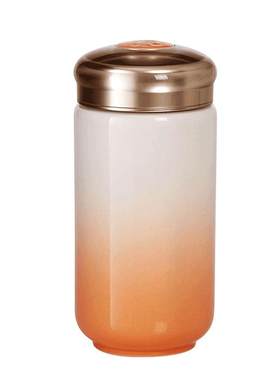 大容量带盖茶水杯学院风