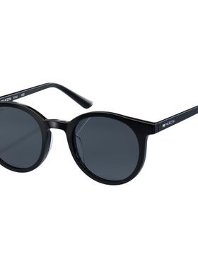 帕森太阳镜女小圆框防晒墨镜