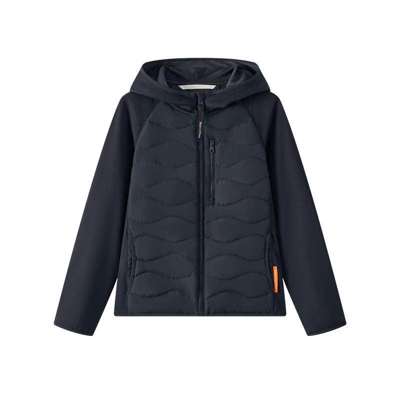 【自营】Marc O'Polo2025冬季新款针织拼接连帽鹅绒轻薄羽绒服女