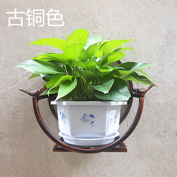 客厅壁挂式绿萝花架 挂壁挂墙上 餐厅墙面花盆架 墙壁装饰置物i.