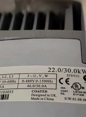 议价SK3403艾默生变频器22.0/30KW 全新现货