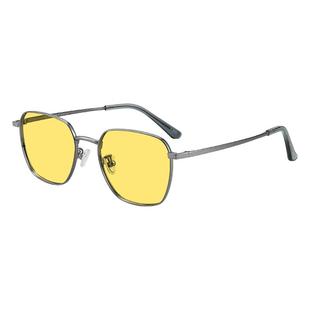 普莱斯夜间开车专用眼镜男士驾驶型晚上防炫光远光灯高清日夜两用