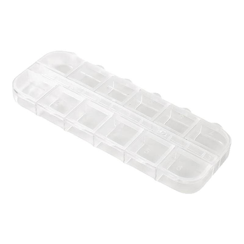 美甲工具盒12格长盒饰品盒干花盒