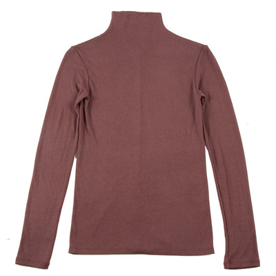 自发热薄款半高领打底衫女春秋