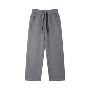 熙薇SIVI弯刀卫裤女冬季加绒加厚休闲羊毛运动裤垂感弯镰刀裤