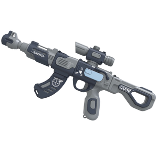 儿童电动灯光磁力拼装玩具枪仿真百变组合男童3到6岁男孩生日礼物