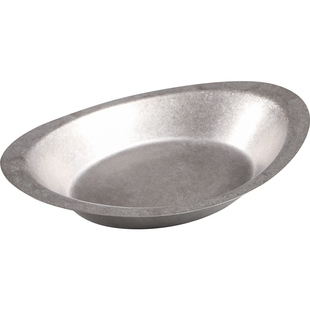 复古不锈钢餐盘高颜值盘子咖喱盘深盘水果沙拉盘户外露营餐具美式