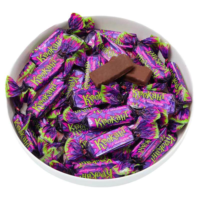 原装进口俄罗斯KDV紫皮糖纯俄版巧克力夹心糖果网红零食年货喜糖