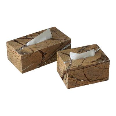 天然石材现代简约个性轻奢纸巾盒