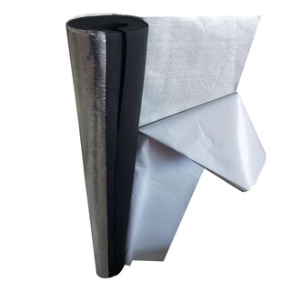 自粘开口铝箔保温管套水管保温棉防冻高密度橡塑管太阳能保温管套