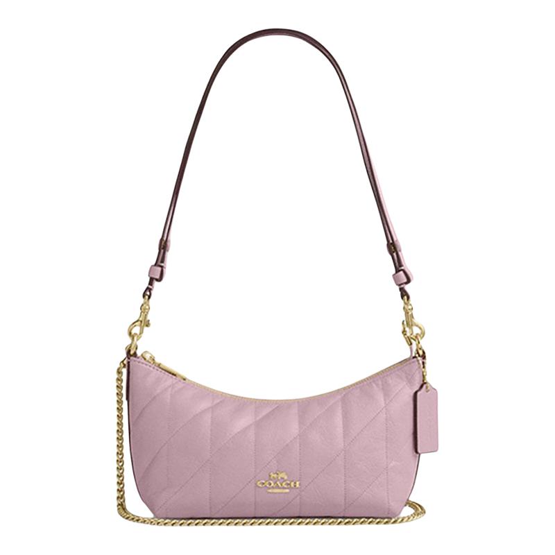 【自营】COACH/蔻驰Caitlin24绗缝设计中号链条可拆卸单肩包女包