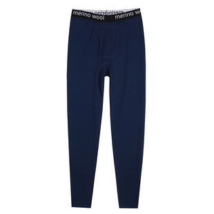 美利奴羊毛打底裤男户外速干秋裤美丽诺秋冬加厚徒步登山保暖裤子