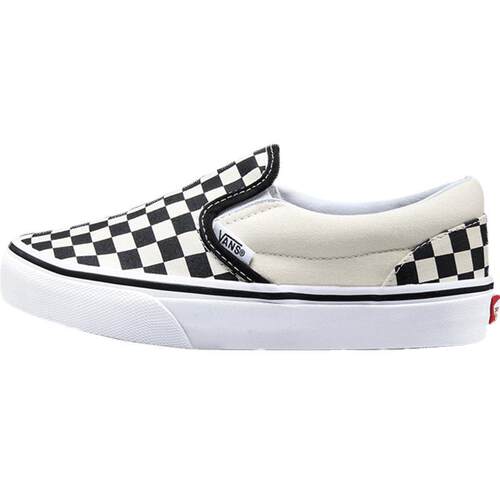 Vans范斯童鞋官方 Slip-On棋盘格亲子款舒适一脚蹬中大童帆布鞋