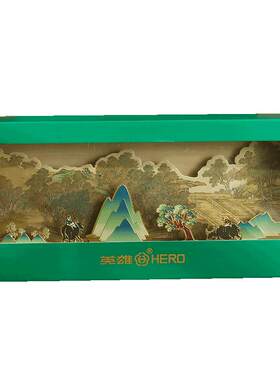 英雄文创立体书签场景套装