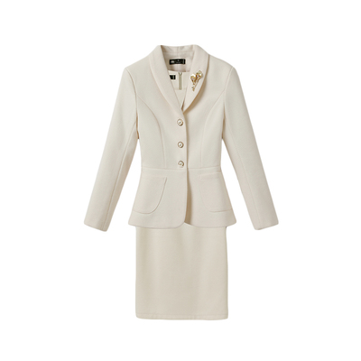 职业装连衣裙女两件套小西装外套