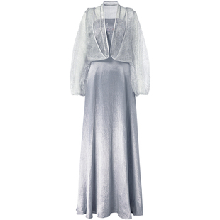 【上海时装周】花木深立体手工珠绣汉元素高奢礼服套装李小冉同款