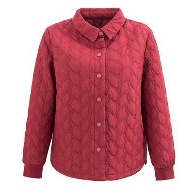 中老年女秋冬装外套妈妈宽松夹棉