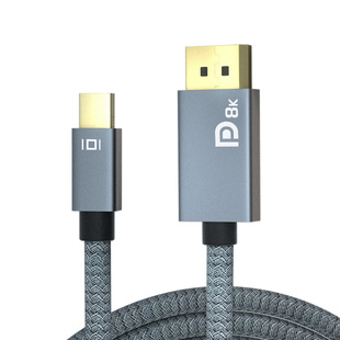 ULT-unite迷你miniDP转DP高清线1.4版8K电脑显卡雷电2接口转接头适用机械革命笔记本连显示器4K240Hz/2K360Hz