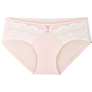 3件159|商场同款MYBODY女士内裤棉质底裆性感纯欲新款蕾丝三角裤