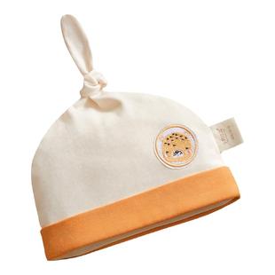 十月结晶婴儿帽全棉新生儿宝宝帽子婴幼儿透气吸汗胎帽0-6月春秋