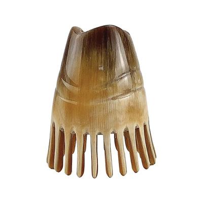 天然黄牛角短筒按摩梳